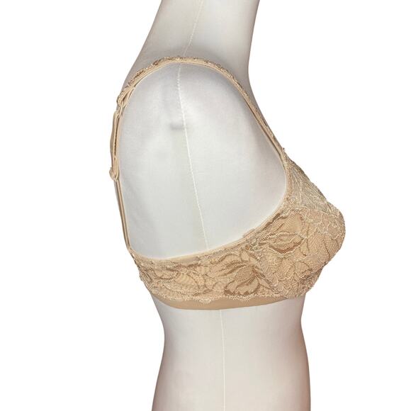 Bali Lace Desire Underwire Bra
#DF6543 Champagne Shimmer Size 
34C - Picture 3 of 8